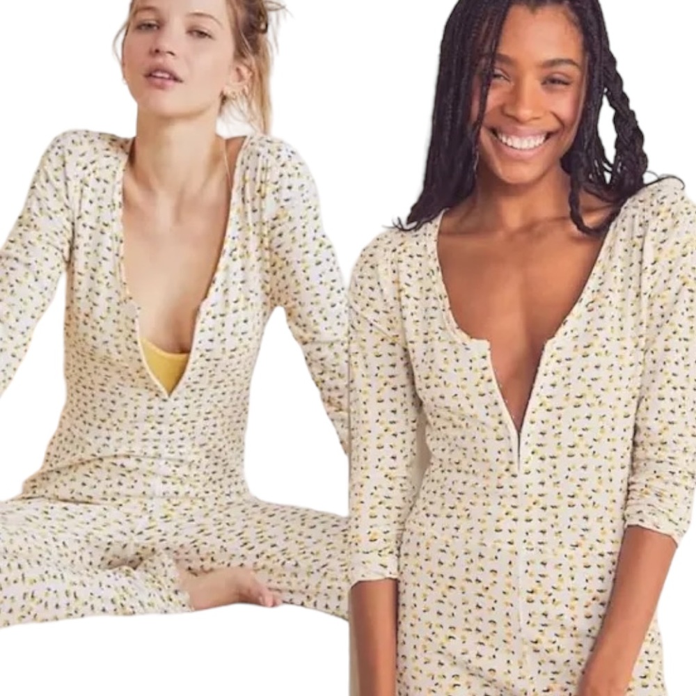 Free People Intimately Home Alone Long Johns